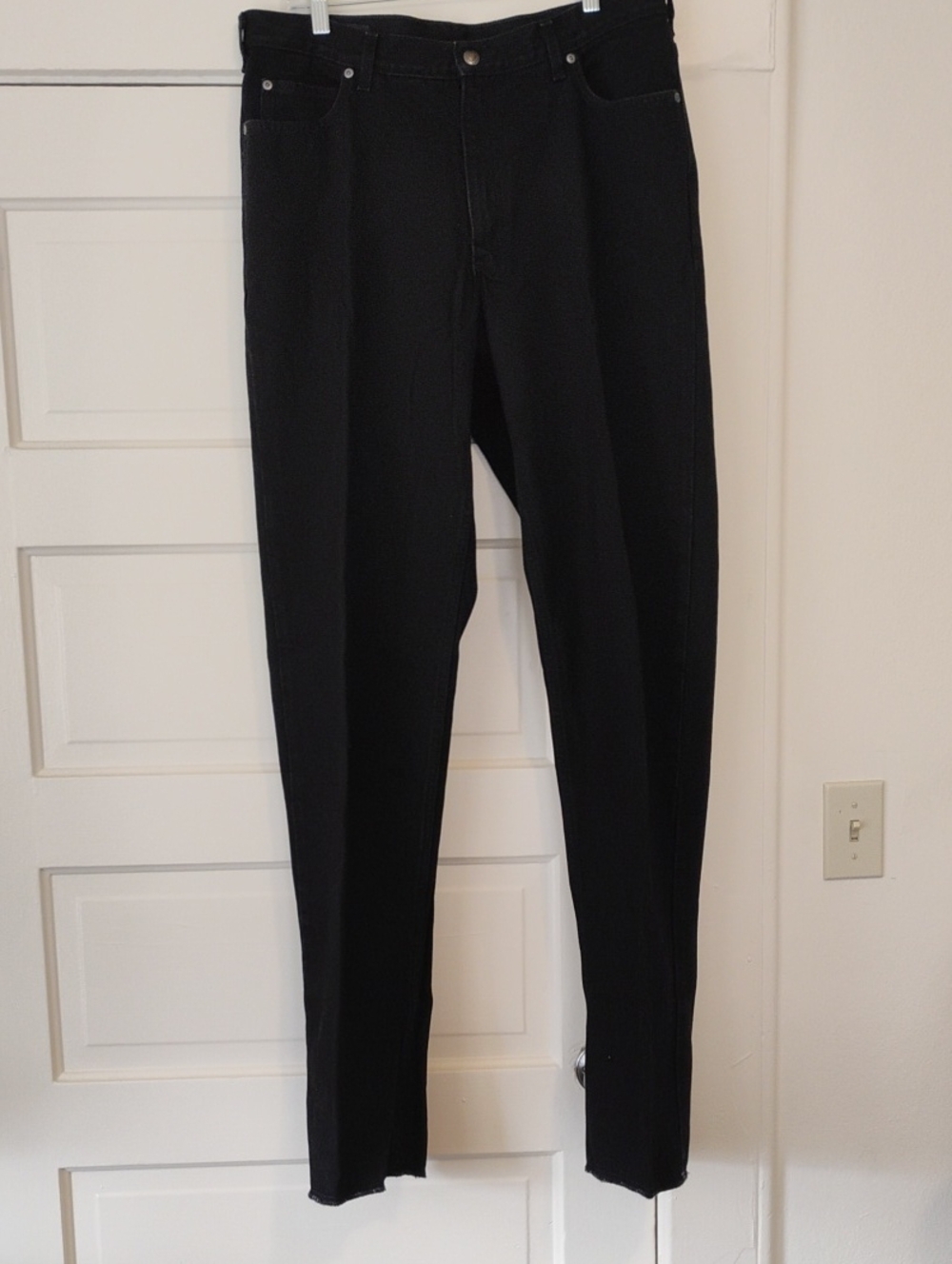 Land's End Square Rigger Men's Black Jeans 36 Regular BNWT 100% Cotton